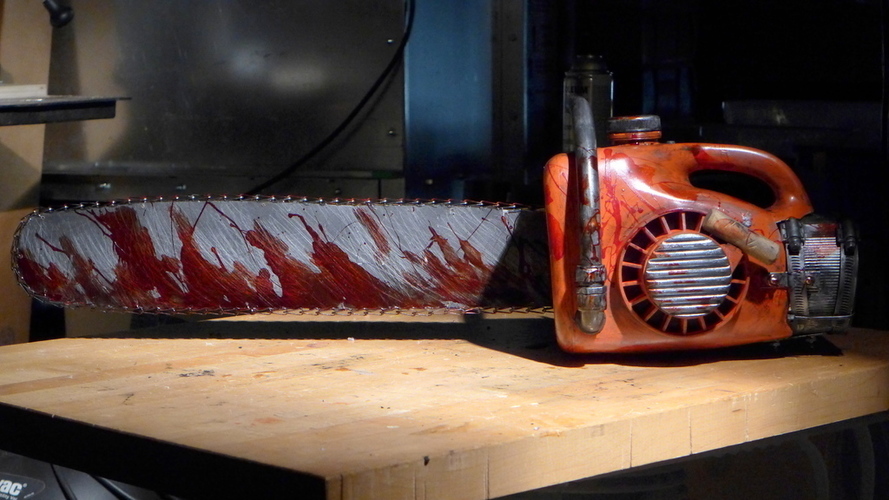 Evil Dead Chainsaw Parts 3D Print 90085