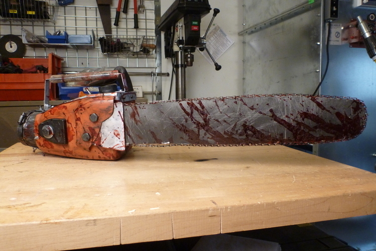 Evil Dead Chainsaw Parts 3D Print 90086