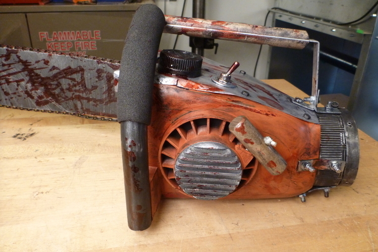 Evil Dead Chainsaw Parts 3D Print 90087