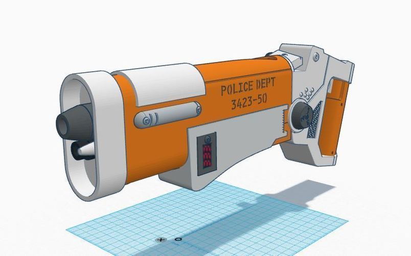 The Fifth Element Police Blaster 3D Print 90174