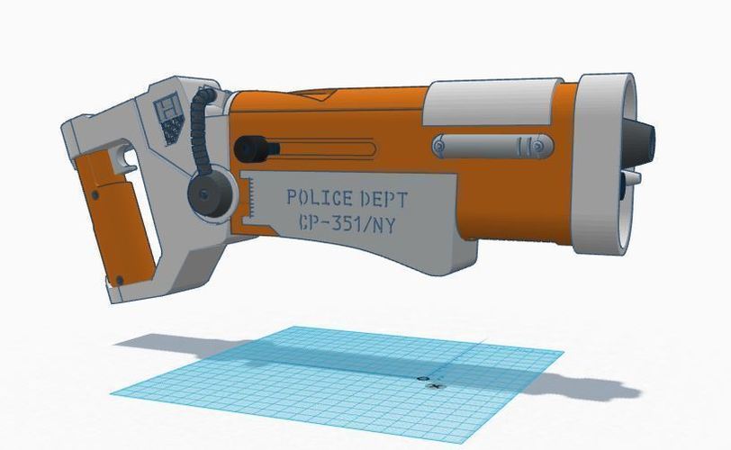 The Fifth Element Police Blaster 3D Print 90175