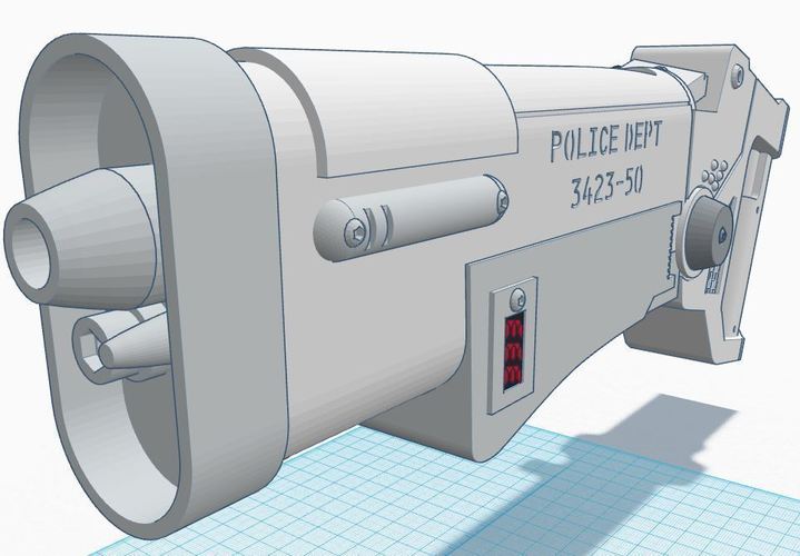 The Fifth Element Police Blaster 3D Print 90176