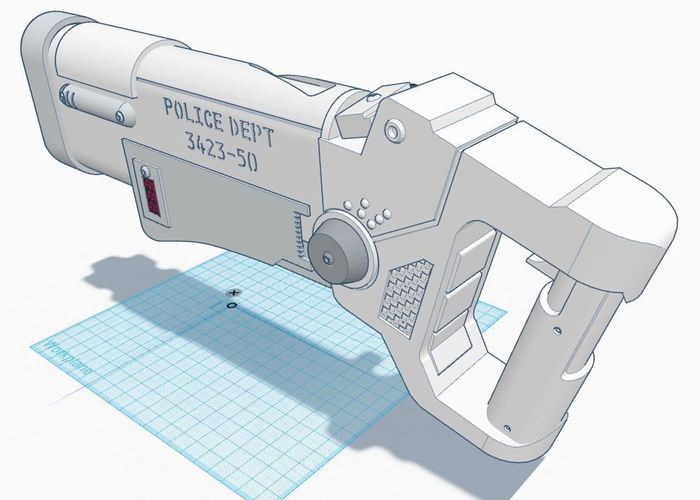 The Fifth Element Police Blaster 3D Print 90177