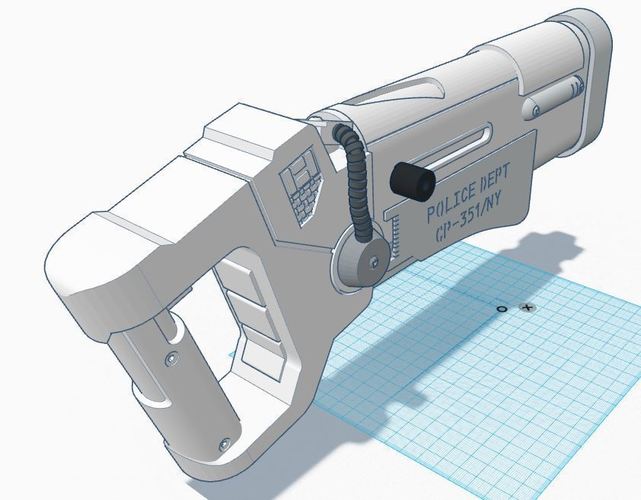 The Fifth Element Police Blaster 3D Print 90179