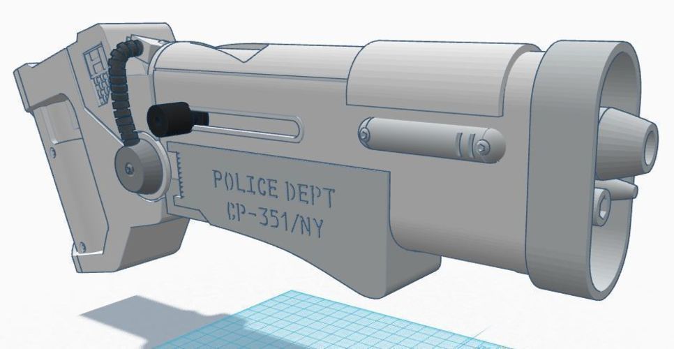 The Fifth Element Police Blaster 3D Print 90181