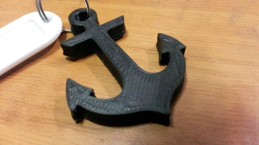 Anchor Keychain 3D Print 90263