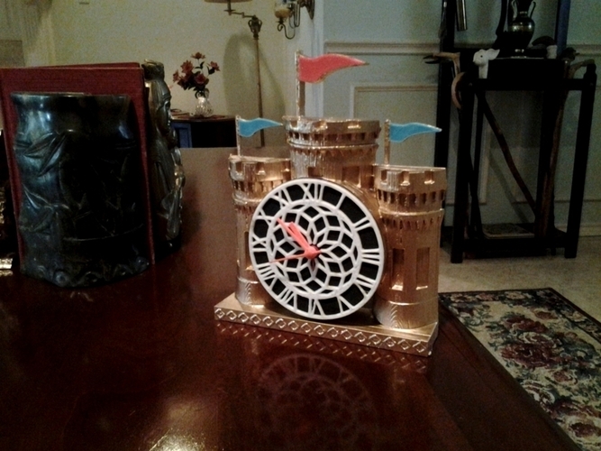 Castle Clock 3D Print 90304