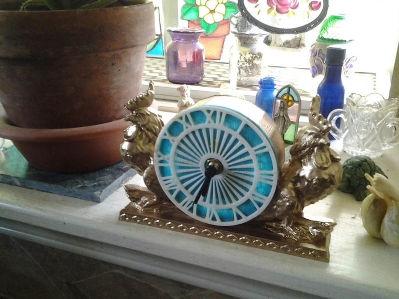 Garden Rooster Clock