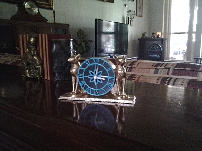 Egyptian Cat Clock 3D Print 90315