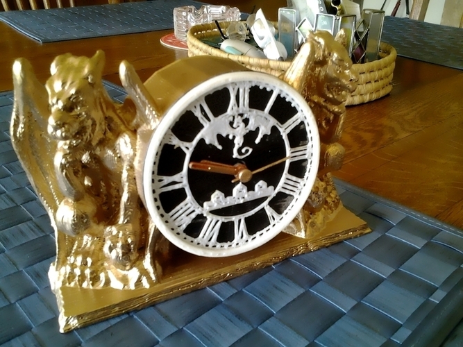 Gargoyle Clock 3D Print 90319