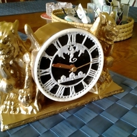 Small Gargoyle Clock 3D Printing 90319