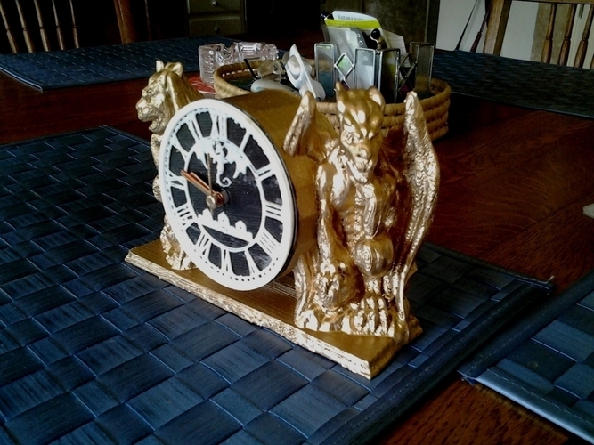 Gargoyle Clock 3D Print 90320
