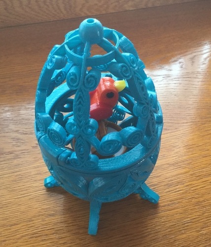 Bird in Cage ( Quilling style )