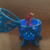 Bird in Cage ( Quilling style ) - Thumbnail 4