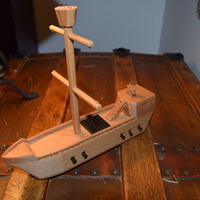 Small Pirate Ship 3D Printing 90357