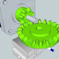 Bevel gear 1:3 for Extruder - Thumbnail 2