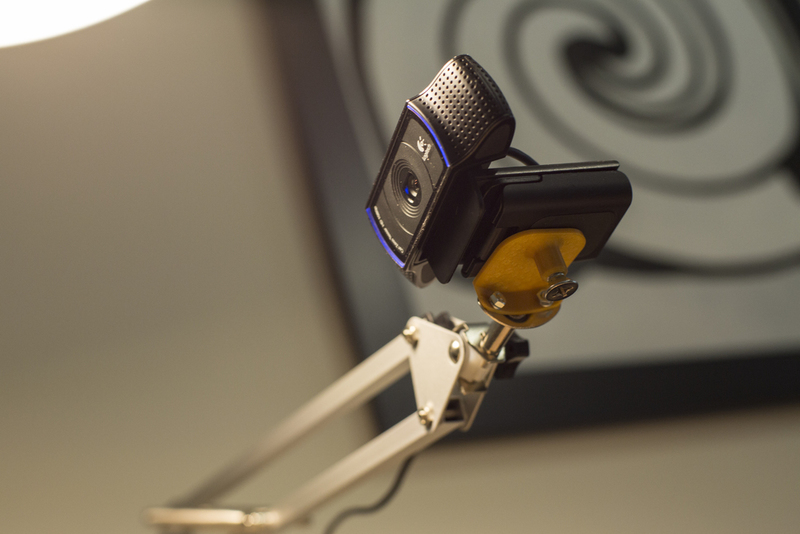 Logitech c920 Webcam Mount for IKEA Tertial Lamp