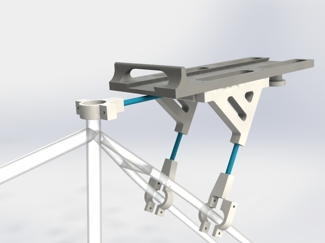 Universal Bike Cargo Rack Assembly 3D Print 90554