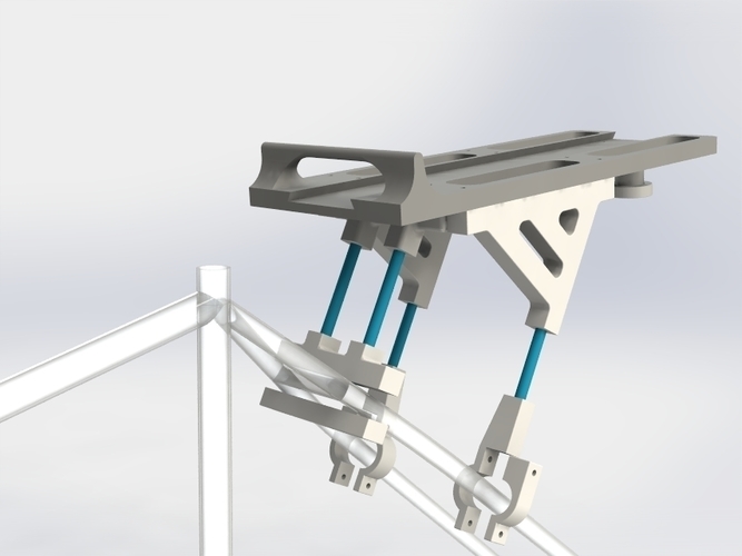 Universal Bike Cargo Rack Assembly 3D Print 90557
