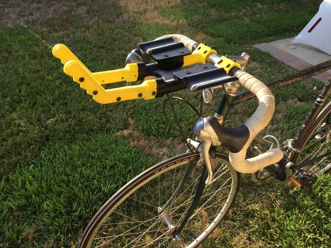 Bicycle Aero Bars and Water Bottle holder 3D Print 90813