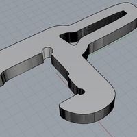 Small Replicator 2 & 2X Timing Belt Wrench 3D Printing 90832