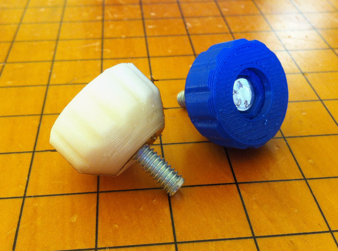 Knob With Encased Hex Head Screw 3D Print 90863