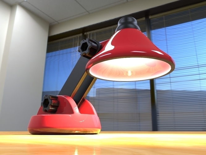 Little LED Desk Lamp 3D Print 90975