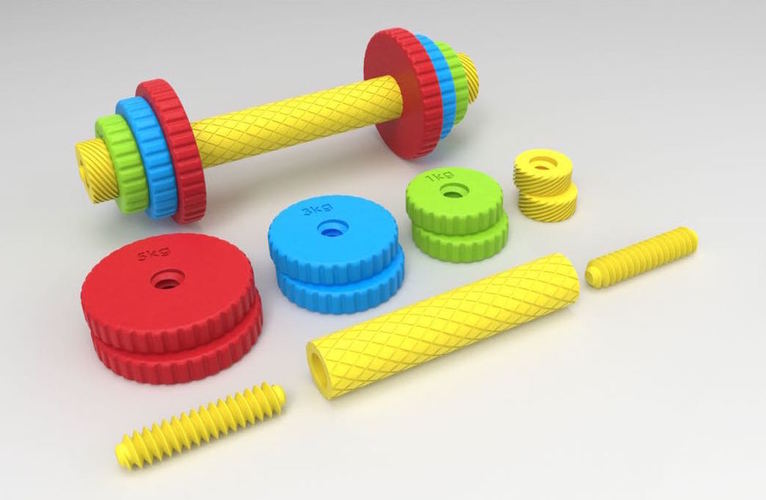 Children's toy dumbbell 3D Print 91082