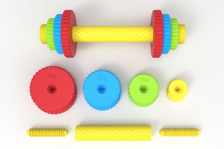 Children's toy dumbbell 3D Print 91083
