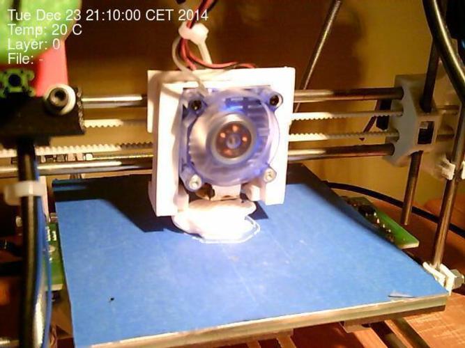 RepRapPro Huxley Fan Duct 3D Print 91152