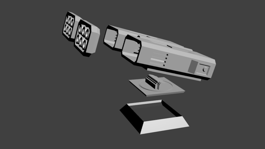 Missile add-on for Outpost WH40K scale 3D Print 91169