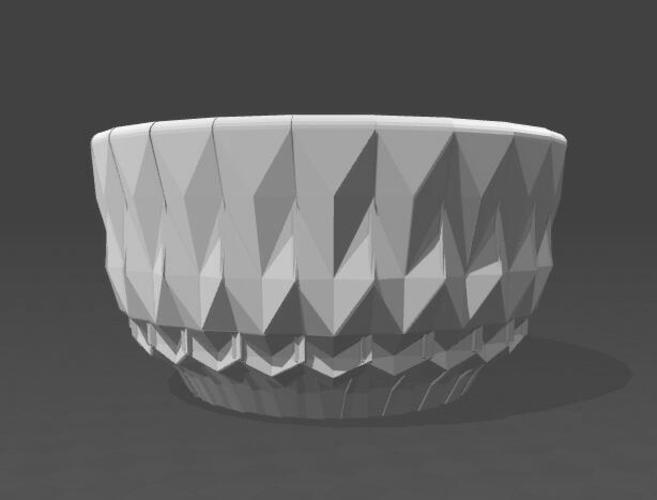 Low Poly Design Bowl 3D Print 91350