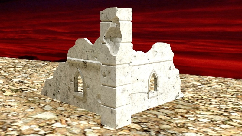 Ruin Corner WH40k scale
