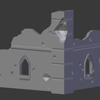 Ruin Corner WH40k scale - Thumbnail 3