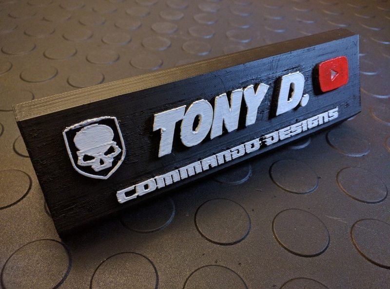 Customizable Nameplate Project w/ How to Video - HD