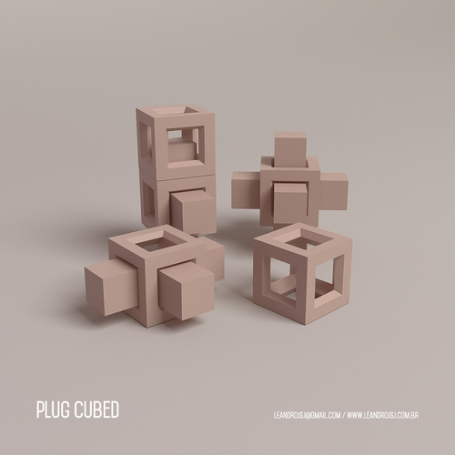 Plug Cubed 3D Print 91507