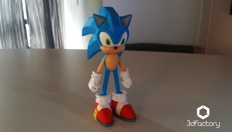 Sonic - 3dPrint - 3dFactory 3dPrintable ZERO Support