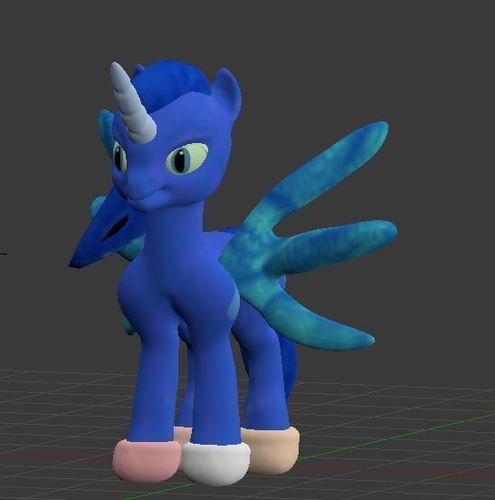 Luxion Water Pony 3D Print 91596
