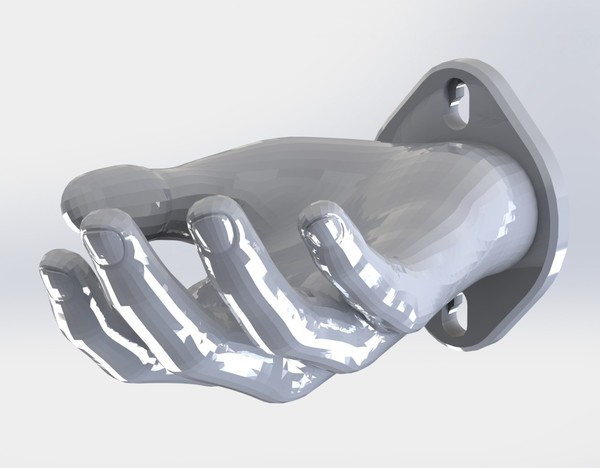 Medium Hand Hanger 2 (modified from danowall's design) 3D Printing 91606