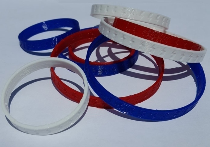 Flexible Lightning Wrist Bands and Ankle Band 3D Print 91756