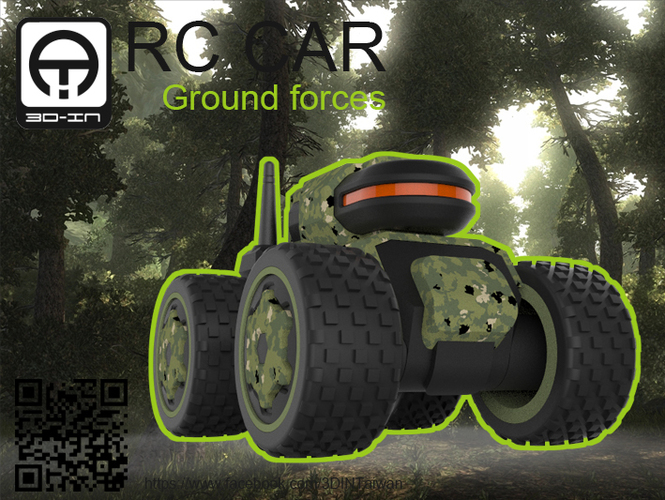 RC-CAR [ Only Wheel ] 3D Print 91781