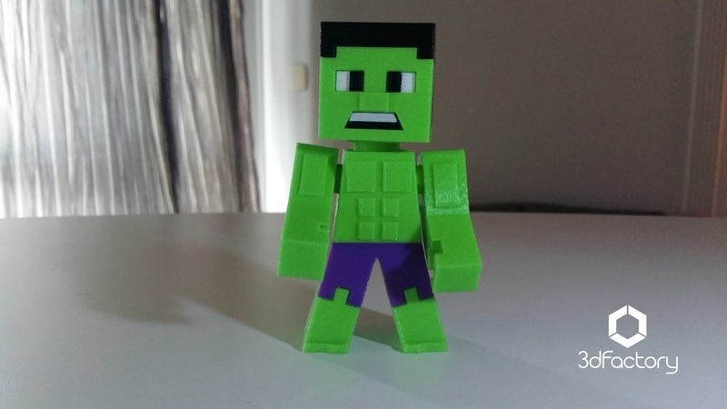 Hulk Minecraft Minecraft Parts 3dFactory Brasil - Pinshape