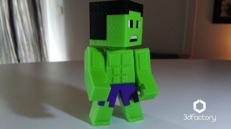Hulk Minecraft Minecraft Parts 3dFactory Brasil - Pinshape