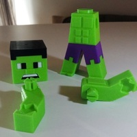 Hulk Minecraft Minecraft Parts  3dFactory Brasil - Thumbnail 3