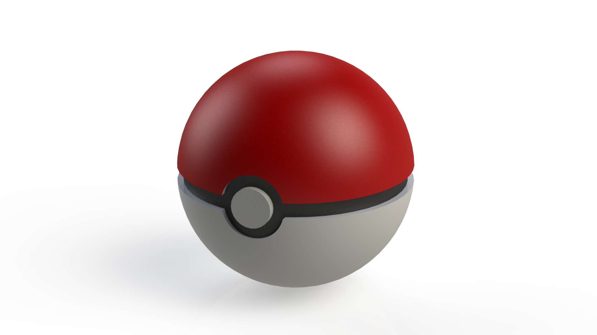 3D Printed Small Pokeball For Cosplay by Nicholas Mann Pinshape