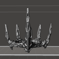 Small corrupted spike crown 3D Printing 91873