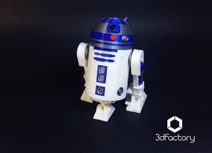R2D2 3d Printed - Star Wars - 3dFactory Brasil 3D Print 91962