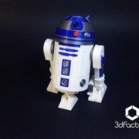 R2D2 3d Printed - Star Wars - 3dFactory Brasil - Thumbnail 1
