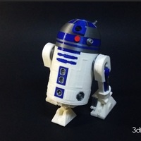 R2D2 3d Printed - Star Wars - 3dFactory Brasil - Thumbnail 2