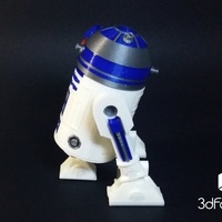 R2D2 3d Printed - Star Wars - 3dFactory Brasil - Thumbnail 3